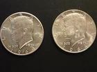 Lot of 2 (two) 1964 Kennedy Half Dollar 50 cent Coins Circulated Uncertified