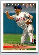1993 Upper Deck Jody Reed #96 Boston Red Sox Second Baseman Baseball Card