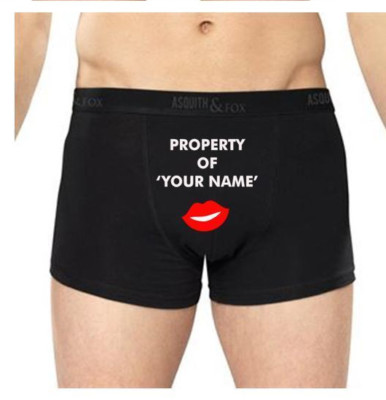 Valentines Day Gift for Him, Custom Underwear Gift for Boyfriend