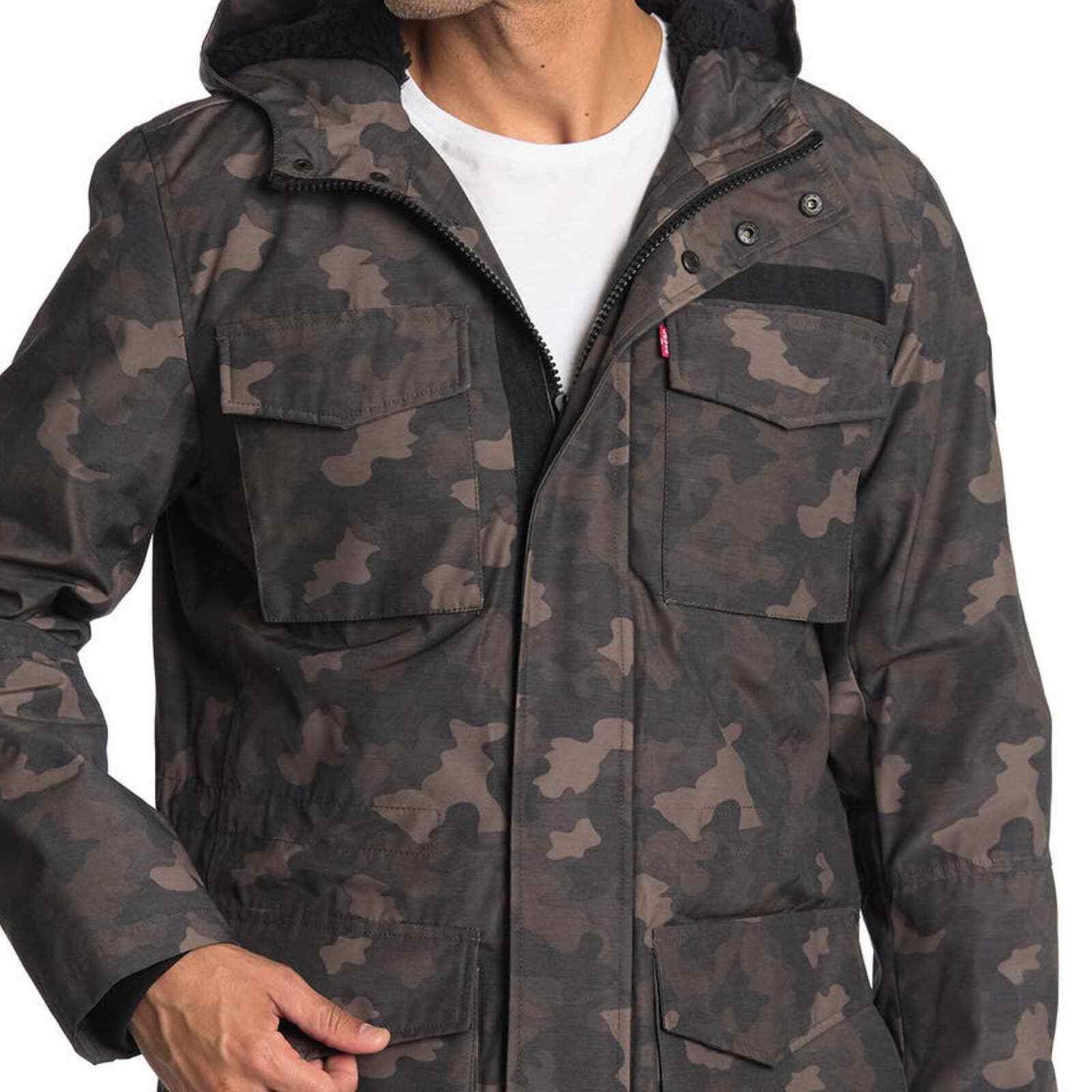 Descubrir 36+ imagen levi's men's arctic cloth sherpa lined parka