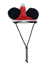Cat OR Small Dog Mickey Mouse Ears Santa Hat Pet Costume Adjustable
