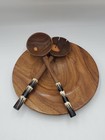 Bone Handle Wooden Salad Set | African Kitchen Utensils Set