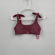 Xhilaration Women’s Bikini Swim Top AG149T Summer Solid Purple Size M (4-6)