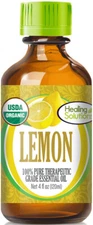 Organic Lemon Essential Oil (100% Pure - USDA Certified Organic)