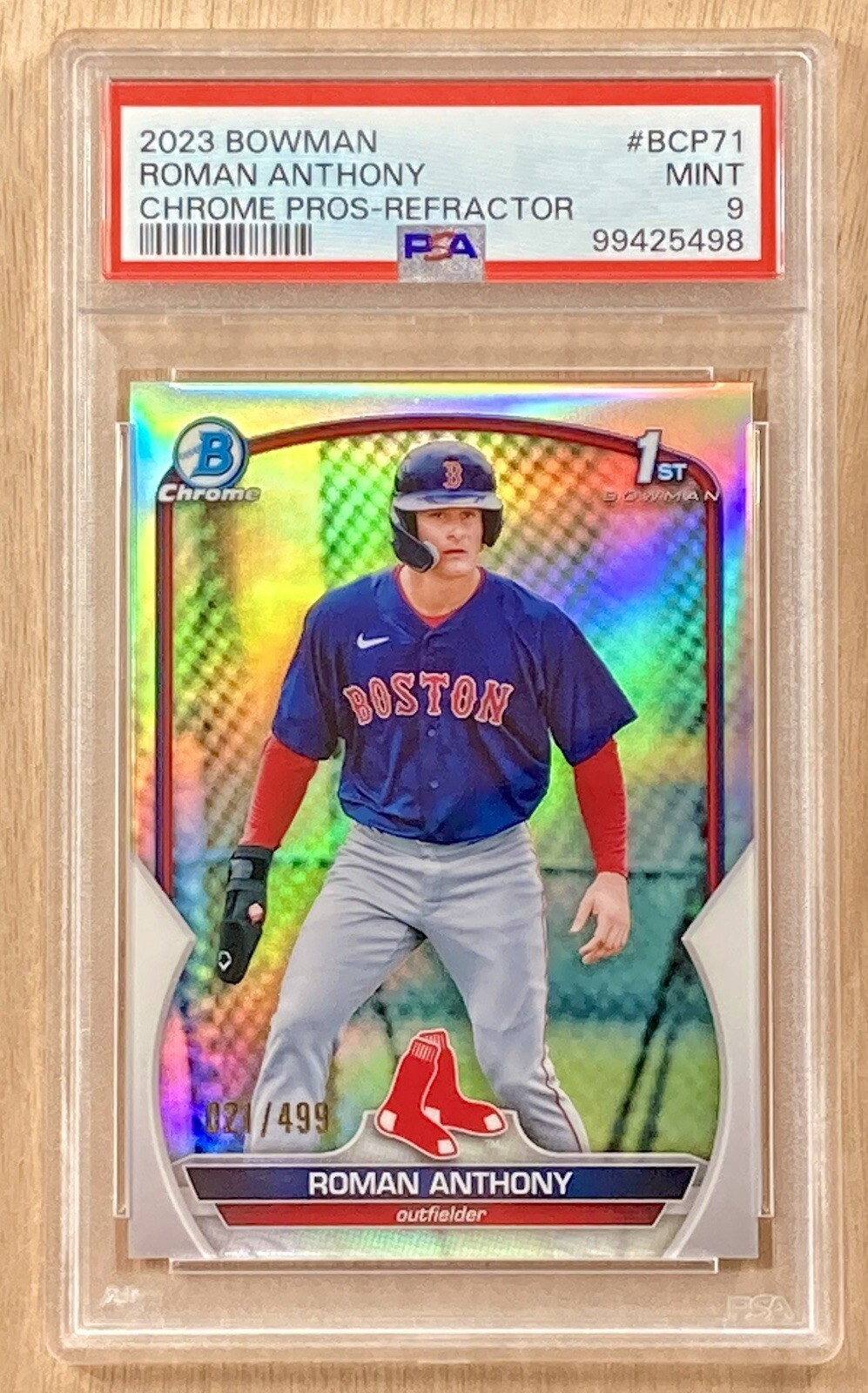 2023 Bowman - Chrome Prospects Refractor #BCP-71 Roman Anthony /499 (RC)