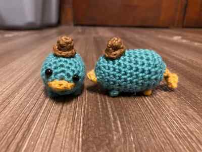 Mini juguete de peluche de pulgadas Baby Perry ornitorrinco