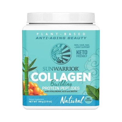 Sunwarrior Collagen Building Protein Unflav. 500g / 20 serv 01/27 + vegan Proben