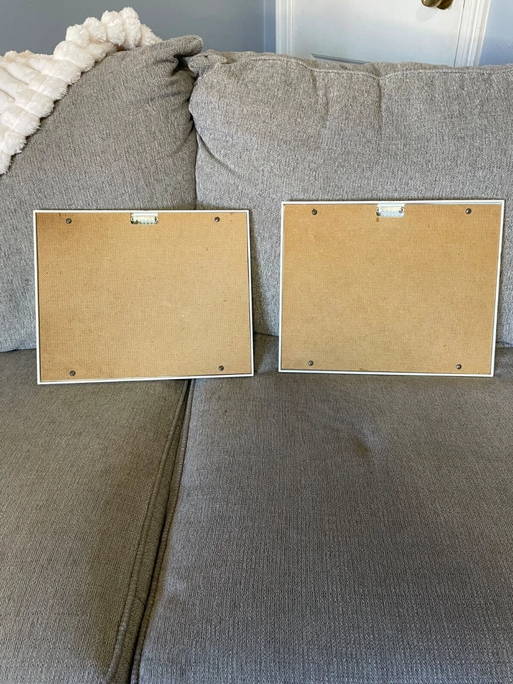 Arte de pared Homco 1985 vintage, juego de 2 marcos de fotos de guardería Foto 4 de 4