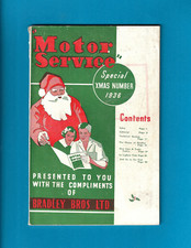 BRADLEY BROS MOTOR SERVICE MAGAZINE XMAS 1936 [has some stains but scarce item]