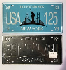 Réplique de plaque d'immatriculation américaine (30x15cm) USA New York City 8137
