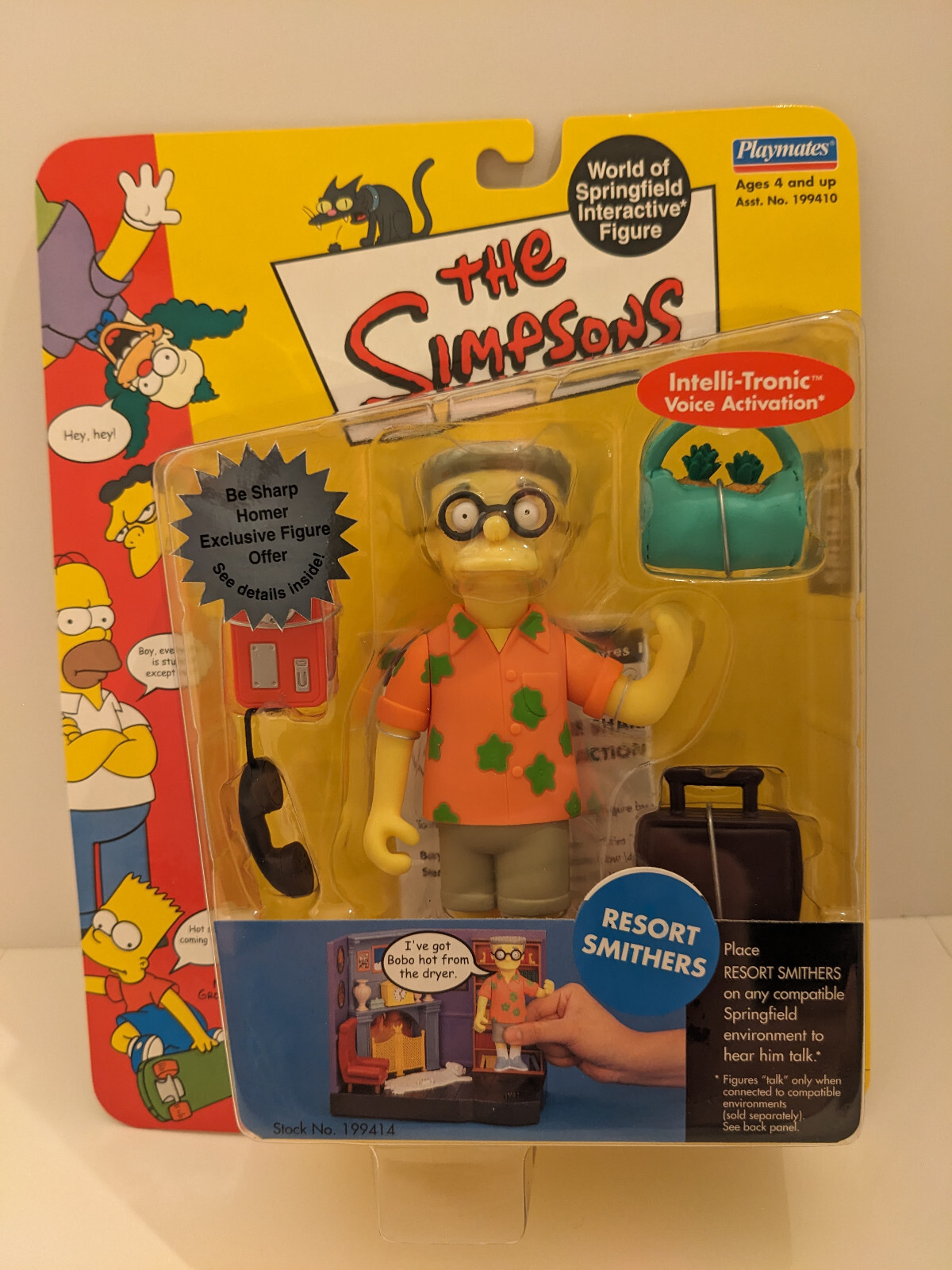 The Simpsons RESORT SMITHERS / WAYLON SMITHERS Playmates Figure