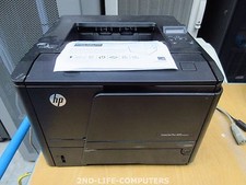 TESTED OK - HP M401DNE CF399A USB NETWORK LAN A4 Mono B/W Laser Printer Drucker