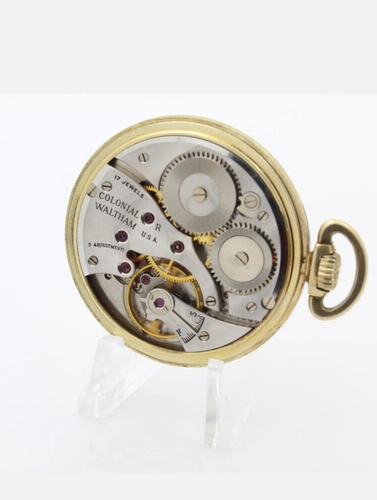 VINTAGE WALTHAM POCKET WATCH 678S 17J OPEN FACE GRADE 6817 - Picture 6 of 6
