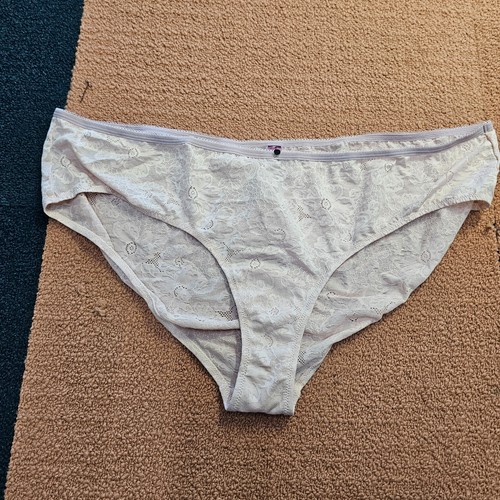 Adore Me Floral Blumen Höschen Sheer Panty Peach 4X Plus Panty NEU w5a
