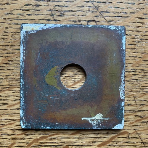Art Deco Lighting: 1 x Single Light Switch Plate * Heavy * Brass * Vintage (#9) - Picture 2 of 2