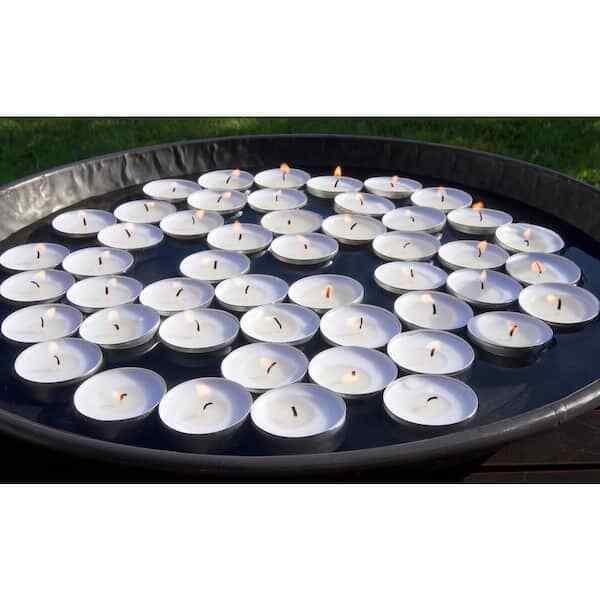 Stonebriar 67 Hour Long Burning Unscented Tea Light Candles, White 100