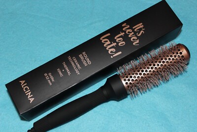 ALCINA ''RUND-BÜRSTE'' HAARBÜRSTE FÖNBÜRSTE Gr.32mm ITS NEVER TOO LATE ION-CERAMIC