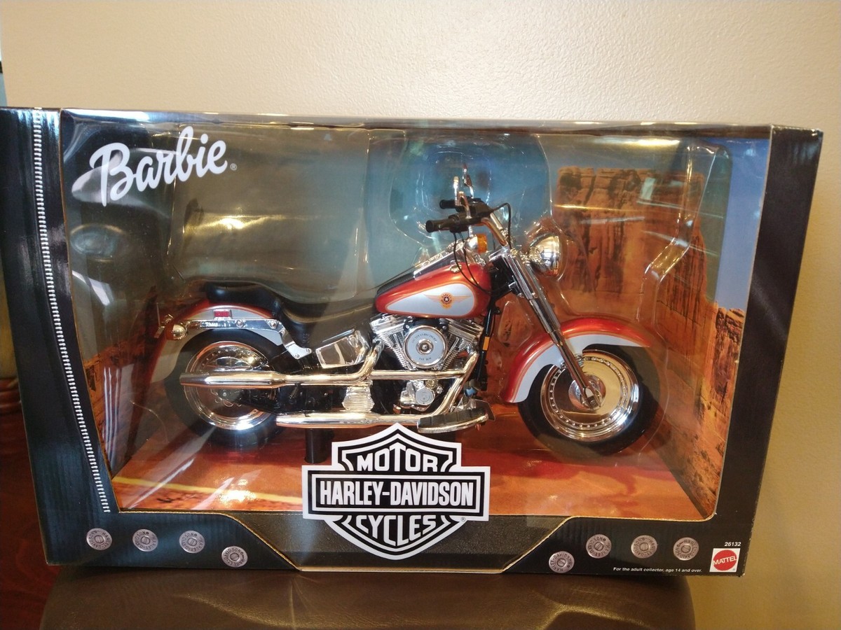 Harley Davidson Fat Boy Motorcycle Barbie Edition Diecast 1