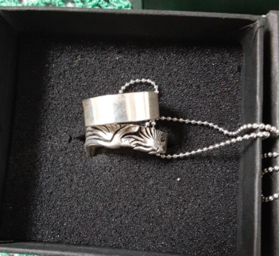 FINAL FANTASY VIII シルバー 925 リング Final Fantasy 8 Griever Wedding Ring Set in Sterling Silver
