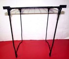 12" Free Standing Black Metal Wire Locker Shelf.