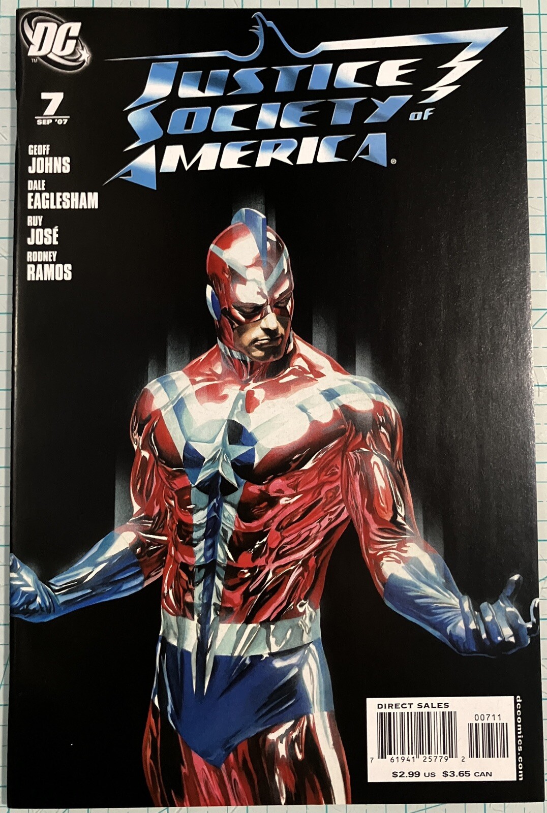Justice Society of America #7 NM Alex Ross Citizen Steel Cover 2007 DC ...