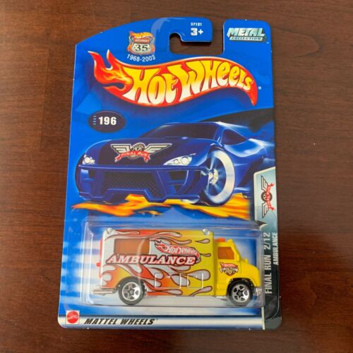 2003 Hot Wheels AMBULANCE #196 Metal Collection Final Run 2/12 Silver NM Sealed