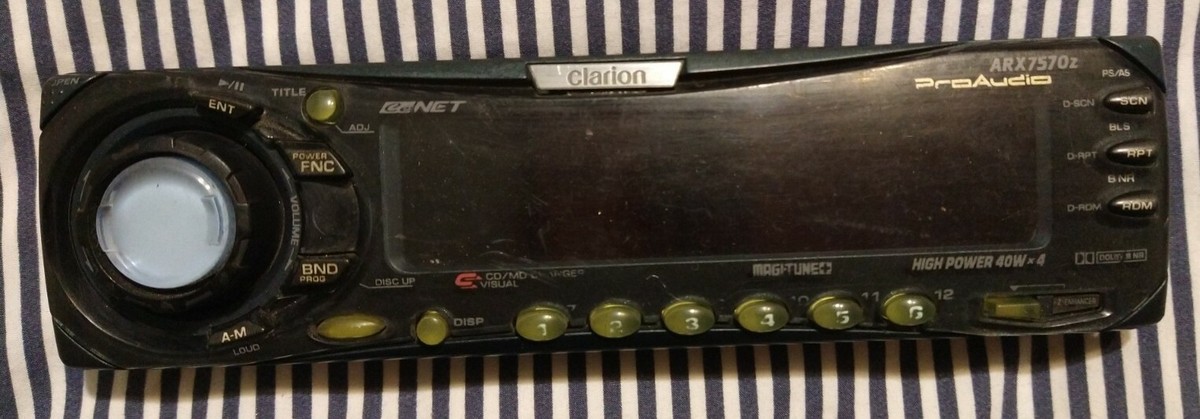 Clarion ARX7570z CD High Power 40Wx4 Face Plate only (Used