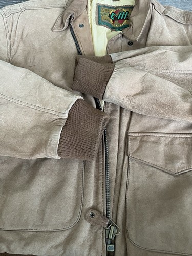 Vintage global identity g-iii leather bomber jacket Size M Brown Leather Clean - Picture 14 of 17