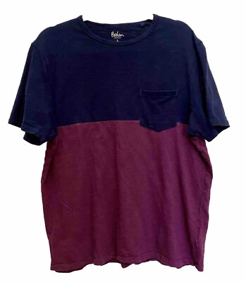 Boden Color Block Pocket Tee Men s L Cotton Hipster 90 s Grunge