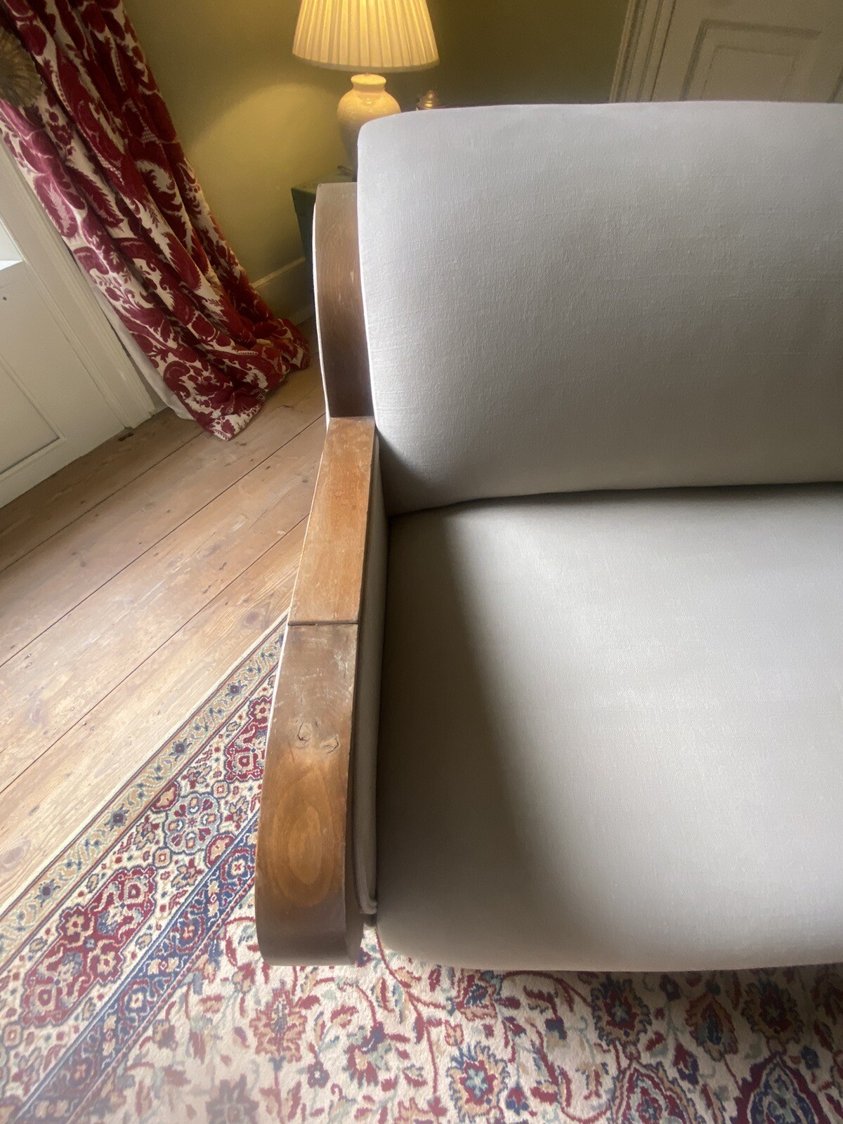 Antique Vintage Art Deco small Sofa eBay