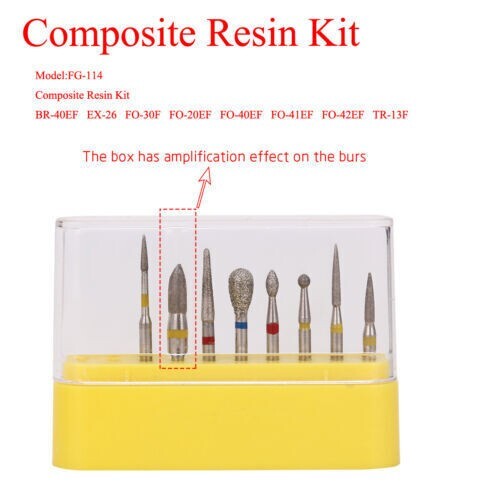 50 Pcs Dental Diamond FG High Speed Burs for Polishing Smoothing Teeth Polishers - Picture 285 of 361