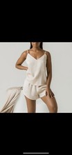New Ettitude Camisole, Beige Oat Organic Bamboo Cami, X Small Pajama Top