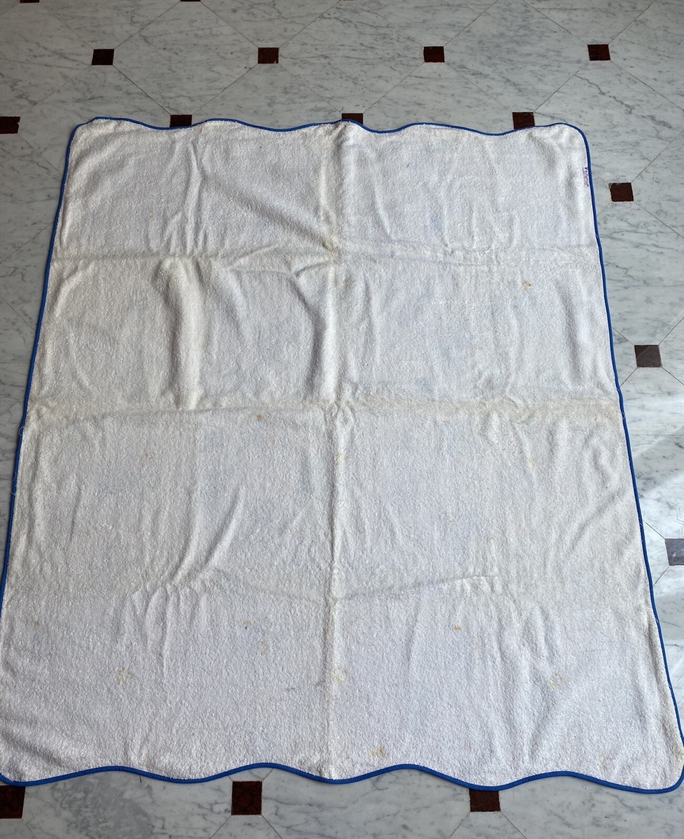 Grand Drap De Bain Vintage D. Porthault - 100x150 Cm - 100% Coton France - Occasion