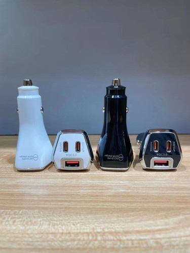 45W TypeC PD+USB QC 3.0 3-Port Quick Charging Adapter Fast Car Charger For Phone - Zdjęcie 3 z 18