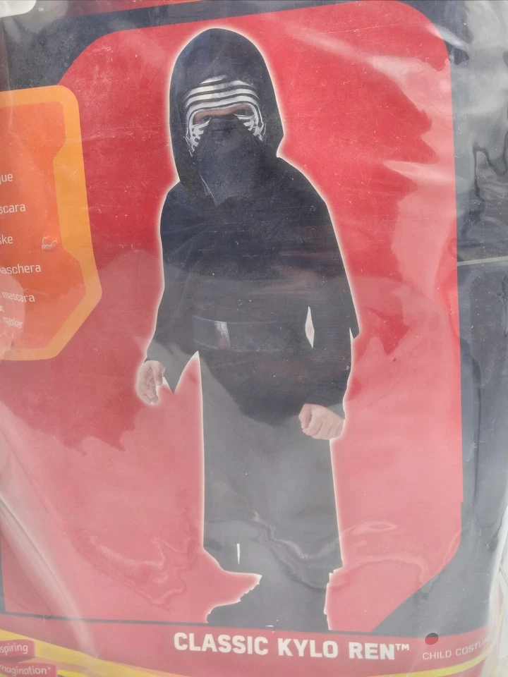 Star Wars Kylo Ren The Force Awakens Costume Childrens Fancy Dress Age 5-6  - Image 2 of 4