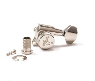 Genuine Tone Ninja 19:1 Locking Tuners, 8 String Inline set, Nickel