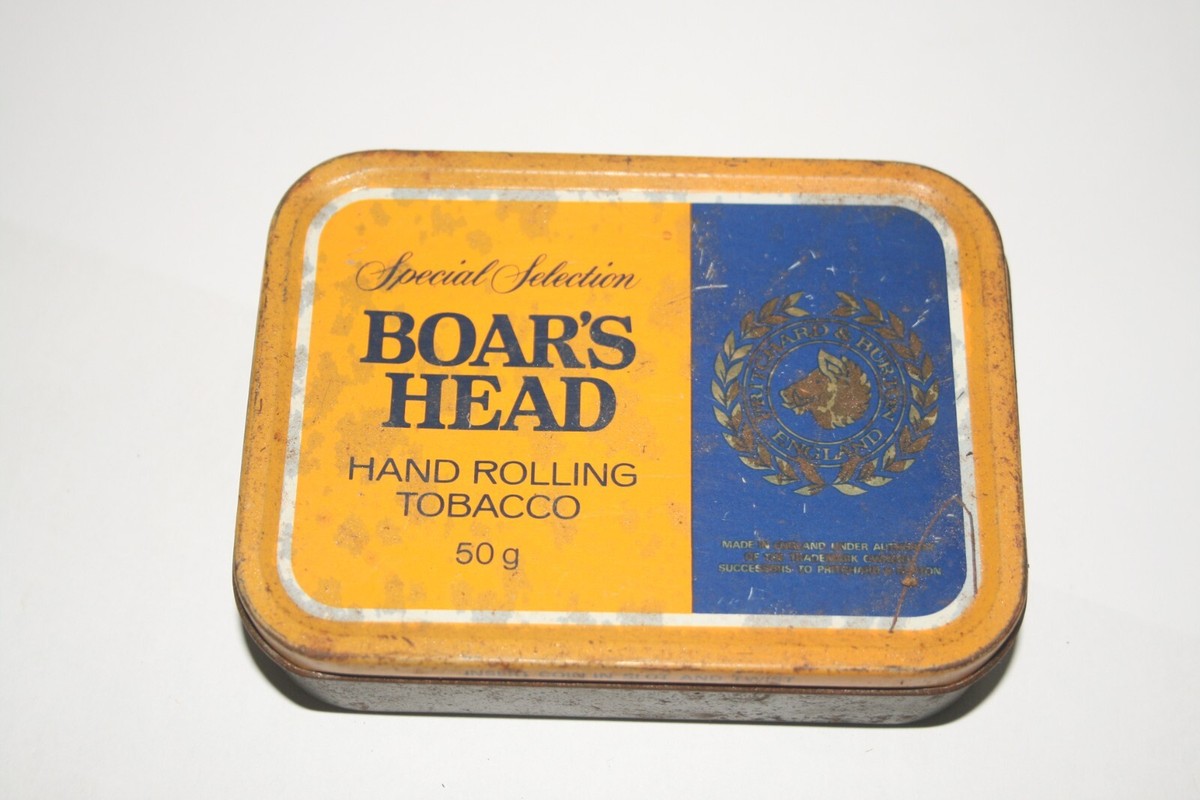 boars head tobacco tin Boar's Collectible - Tins - Tobacco Boars head tobacco hi-res stock
