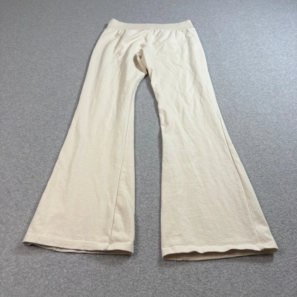 Pantalones deportivos Brandy Melville para mujer 28x31 crema acampanados pierna Y2K LEER Foto 2 de 4