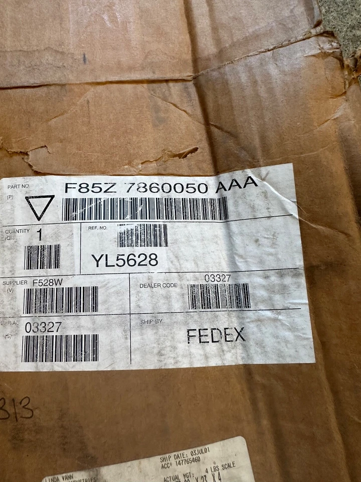 01 Ford Expedition Eddie Bauer XLT RH Cojín inferior Cuero Cubierta de asiento Tostado Foto 4 de 4