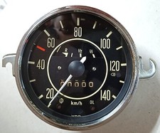 VW Karmann Beetle Kilometerzähler komplett, repariert und funktionsfähig. E10-03