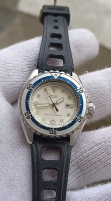 Vintage Seiko 2625-0170 Diver 150M Quartz White Dial Japan Vintage Seiko 2625-0170 Diver 150M Quartz White Dial Japan