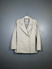 Maison Margiela Mm6 Wool Gray Coat Jacket Women's Italy Size 40(s) Jacket Trench