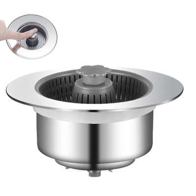 1 Pack Upgraded  Kitchen Sink Drain Strainer and Stopper Combo,Pop Up Sink