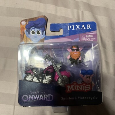 Disney Pixar ONWARD Minis Sprites & Motorcycle 3 PC NEW