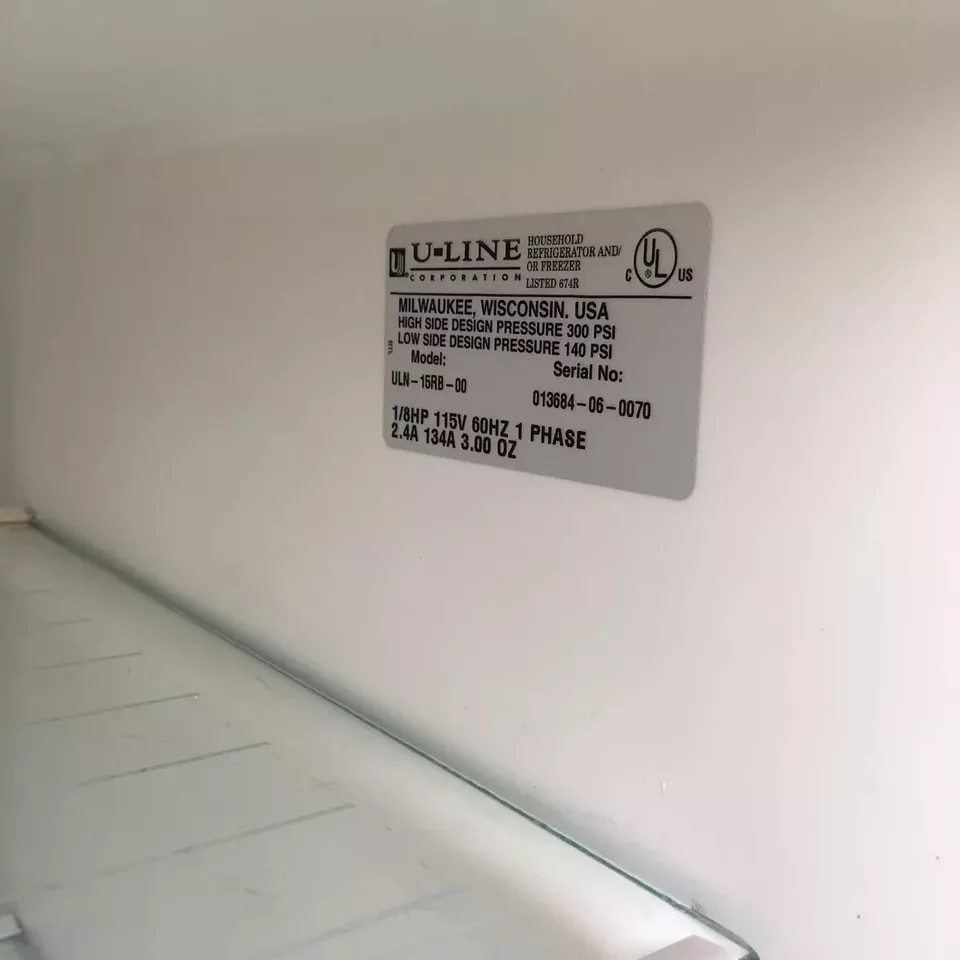 (Black) Uline mini refrigerator uln-15rb-00 - Image 3 of 3