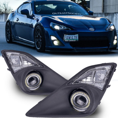 LED Fog Lights W/ Wiring For Toyota GT86 Scion FR-S 2012-2016 2PCS Black Housing