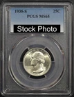 1935-S Washington Quarter PCGS MS-65
