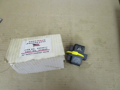 NEW CAPP 3/4'' SAFETY LOCKOUT VALVE 5500011 250 PSIG 17 BAR