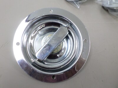 A.L. Hansen 4'' Large Cup  D-Ring Flush Mount Non-Locking 304 SS Door Handle