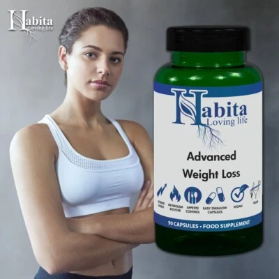 Advanced Slimming Weight Loss Appetite Suppressant Diet Capsules 90 Habita
